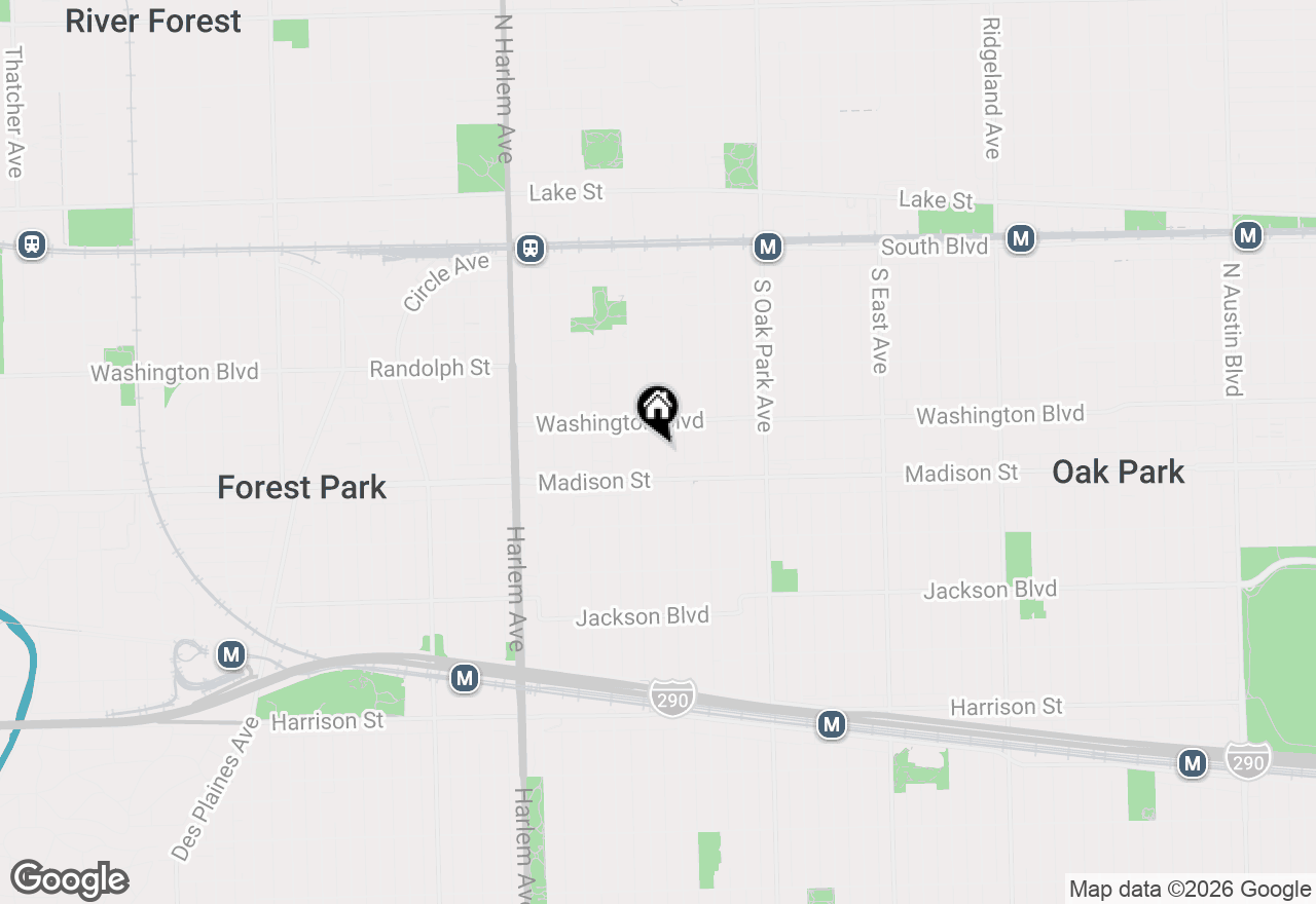 Map of 425 Clinton Avenue, Oak Park, IL 60302