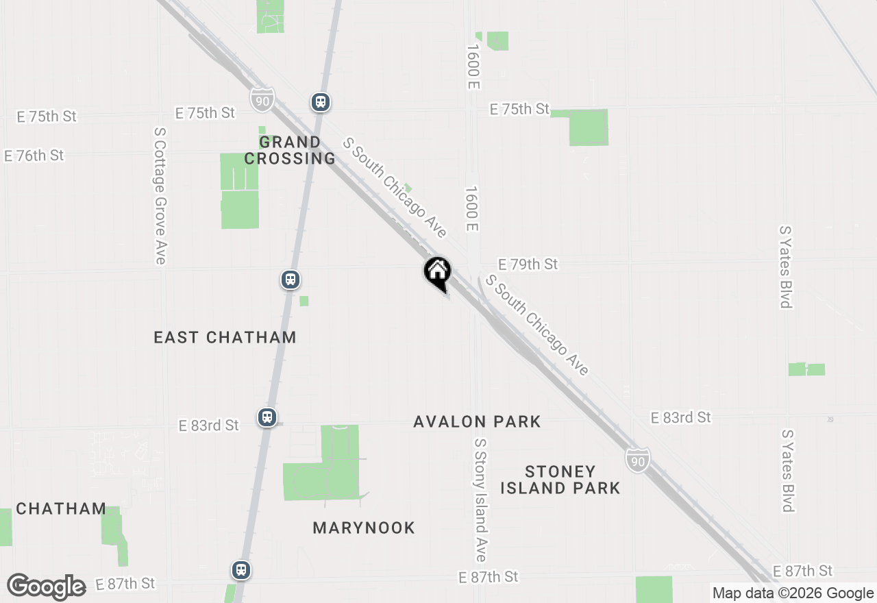 Map of 7955 S Blackstone Avenue, Chicago, IL 60619