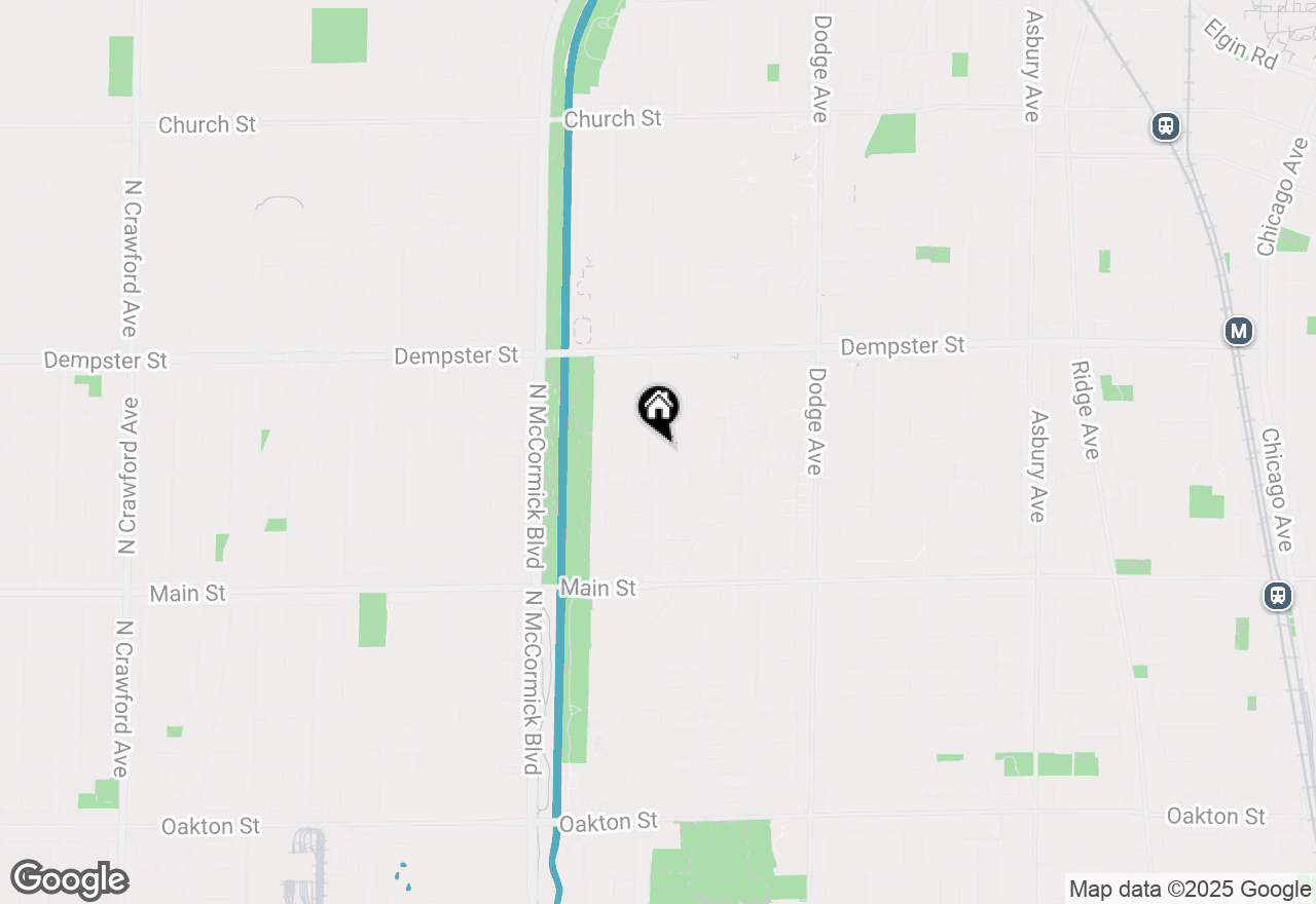 Map of 1112 Pitner Avenue, Evanston, IL 60202