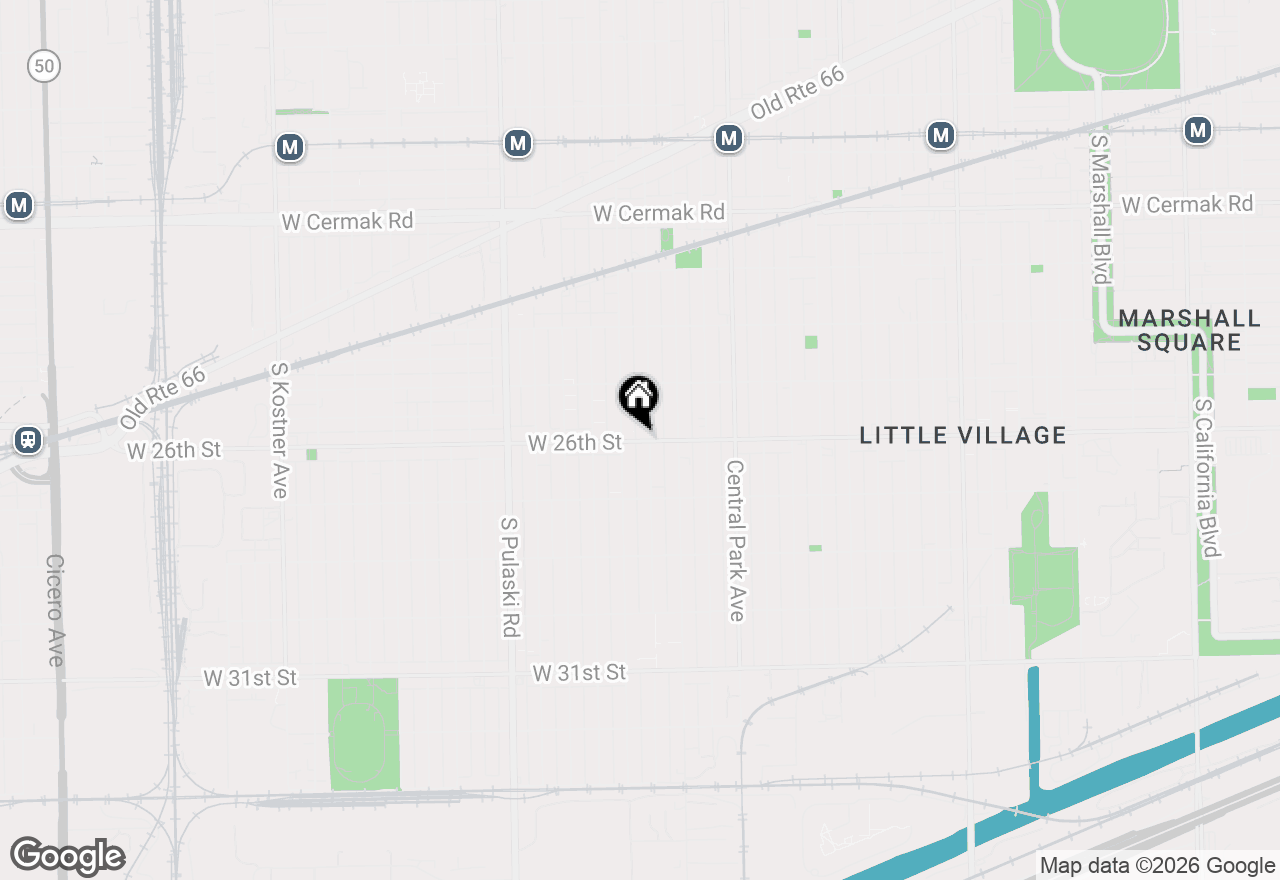 Map of 3752 W 26th Street, Chicago, IL 60623