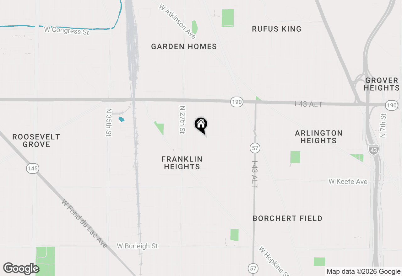 Map of 3760 N 25th St, Milwaukee, WI 53206