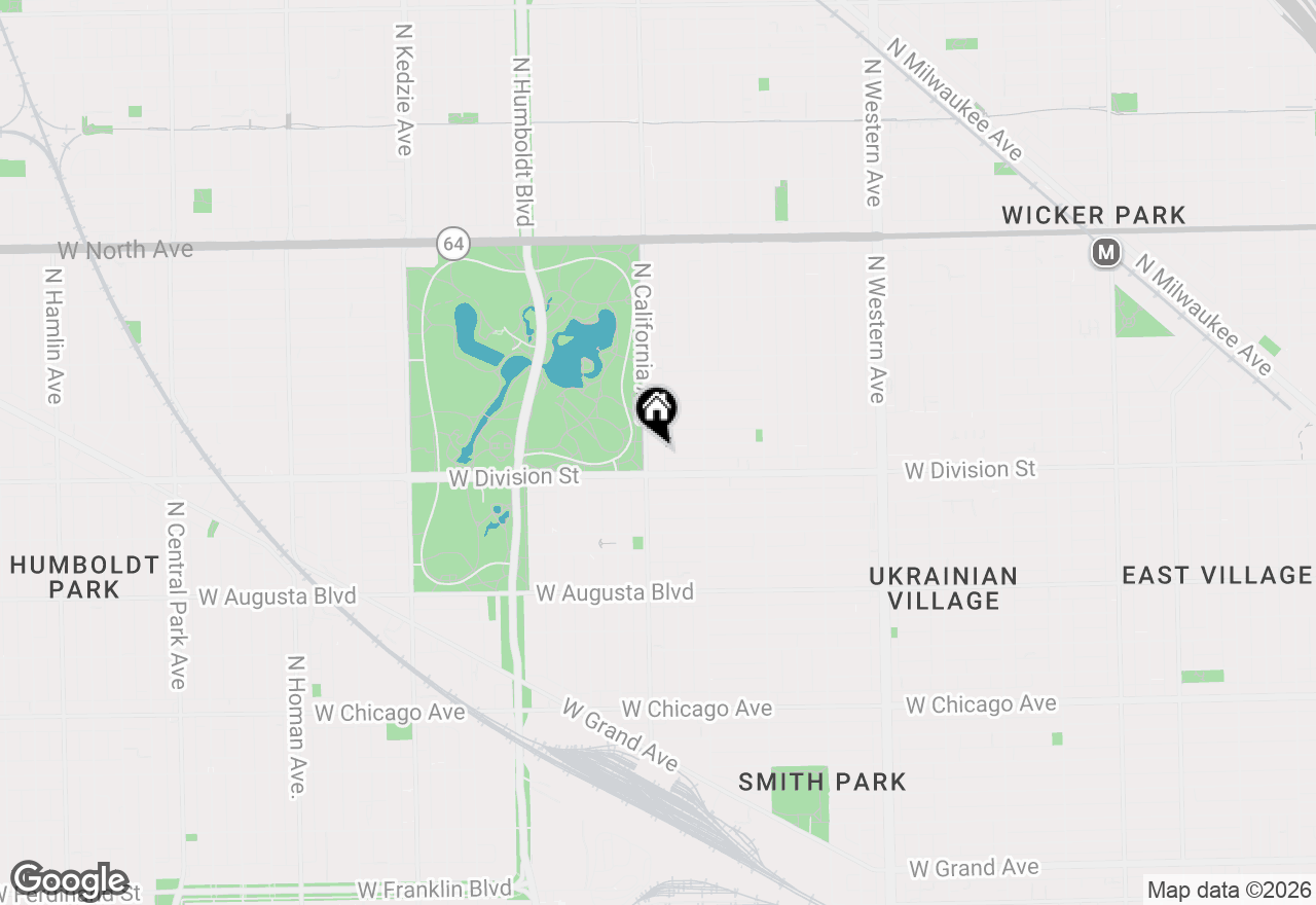 Map of 1217 N California Avenue #3, Chicago, IL 60622