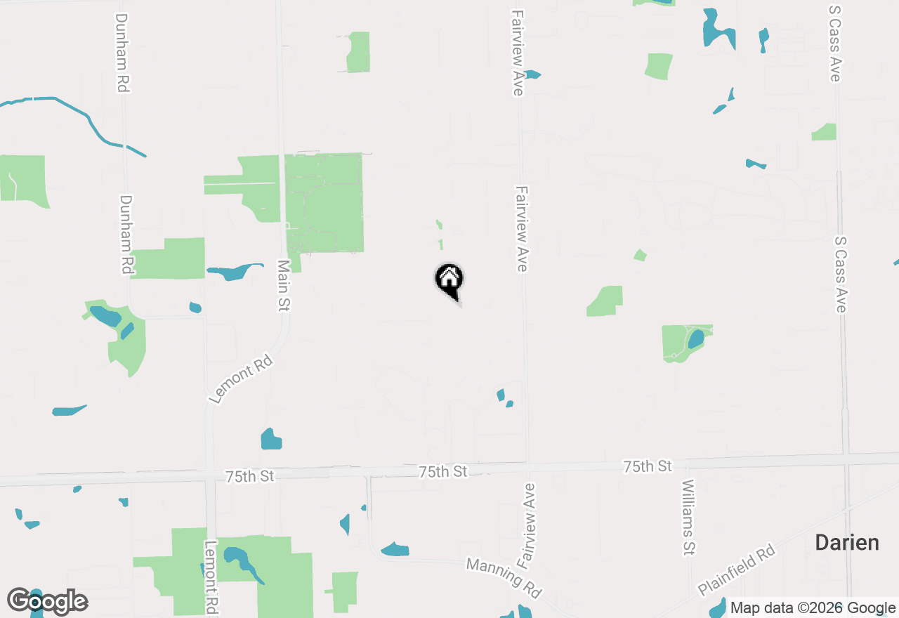 Map of 7104 Blackburn Avenue, Downers Grove, IL 60516