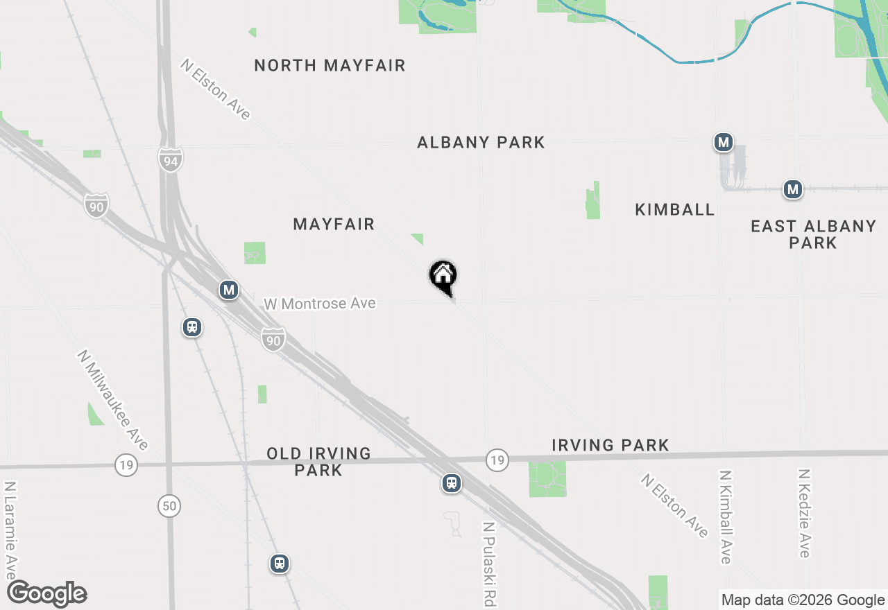 Map of 4119 W Montrose Avenue #1, Chicago, IL 60641