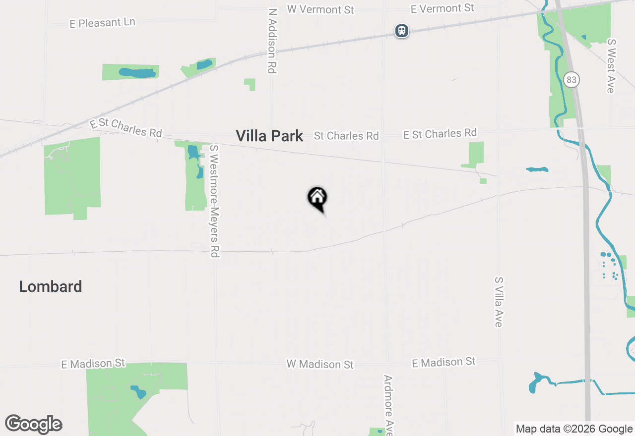 Map of 217 W School Street, Villa Park, IL 60181
