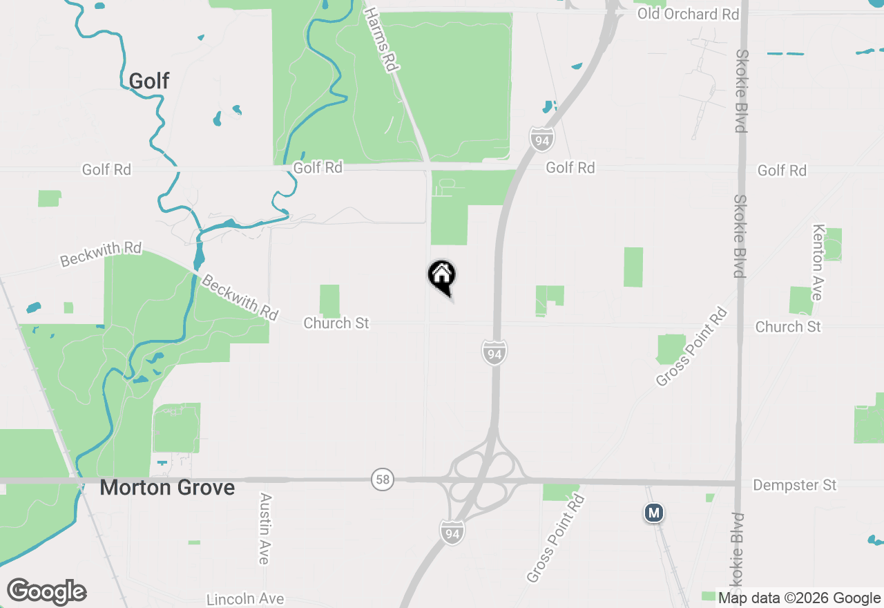 Map of 9220 Luna Avenue, Morton Grove, IL 60053
