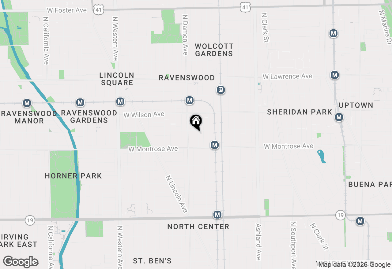 Map of 4444 N Winchester Avenue, Chicago, IL 60640