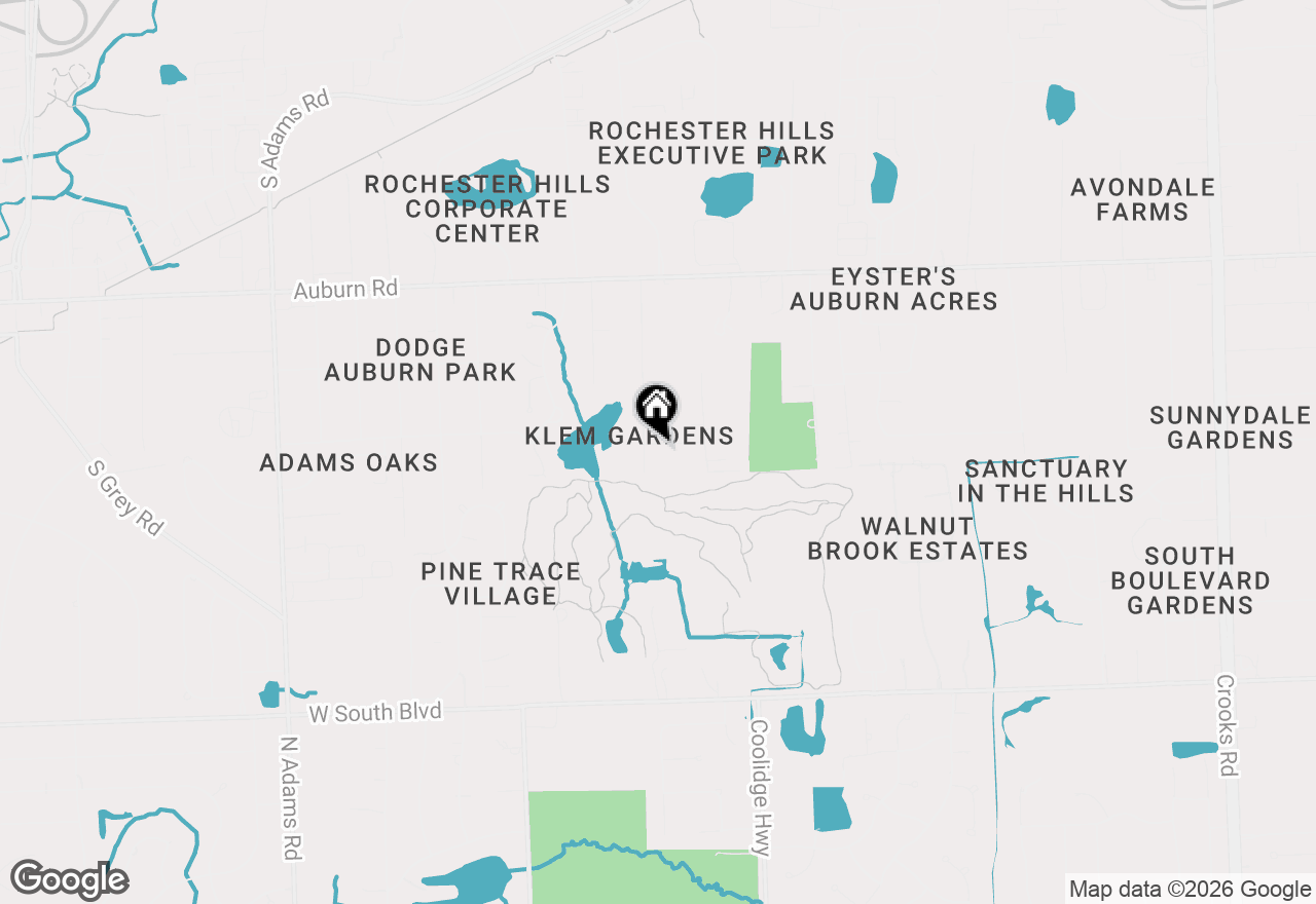 Map of 3161 Woodcrest Road, Rochester Hills, MI 48309