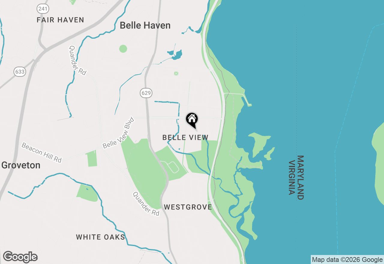 Map of 6628 E Wakefield Drive #A2, Alexandria, VA 22307