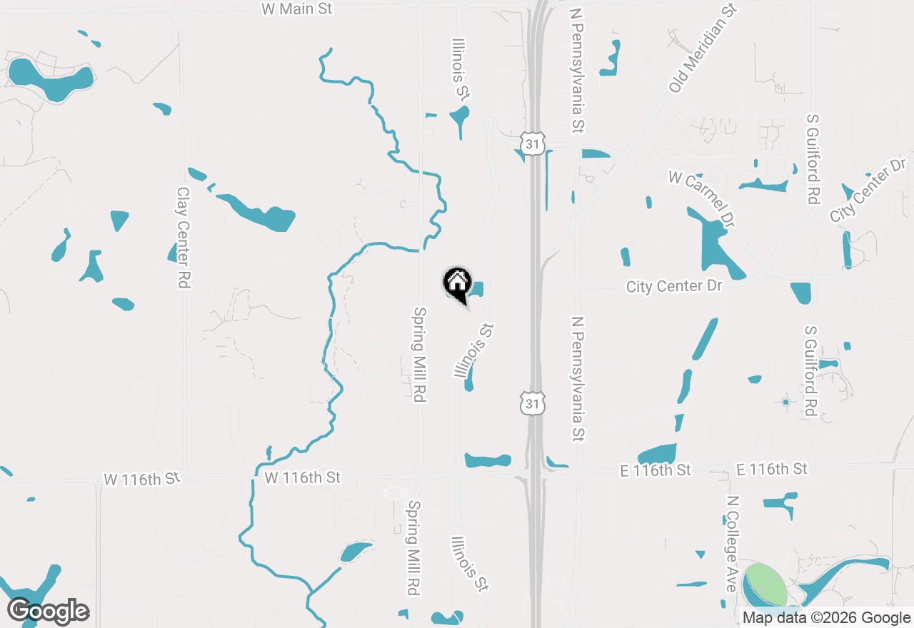 Map of 349 Mallard Court, Carmel, IN 46032