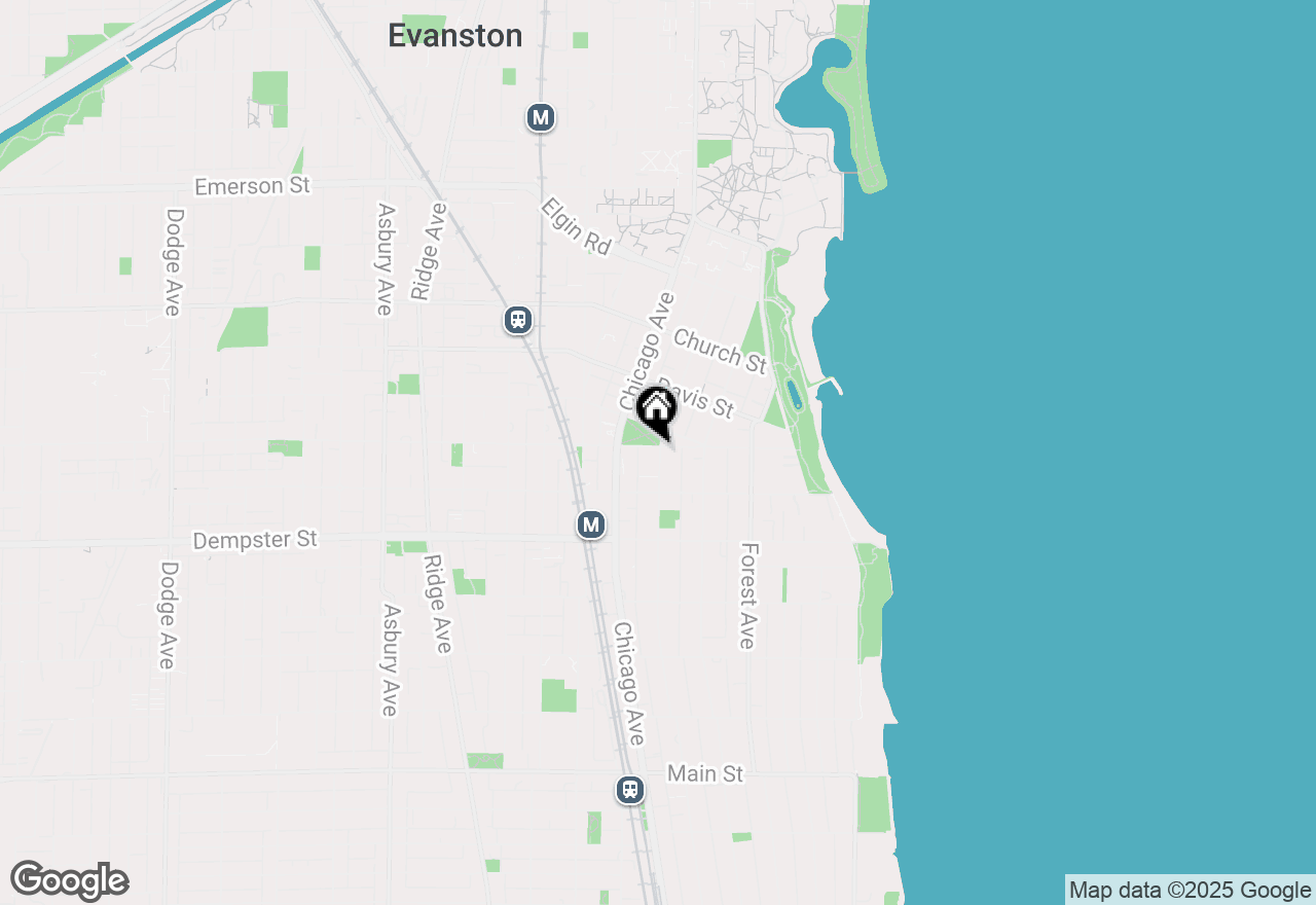 Map of 500 Lake Street #304, Evanston, IL 60201