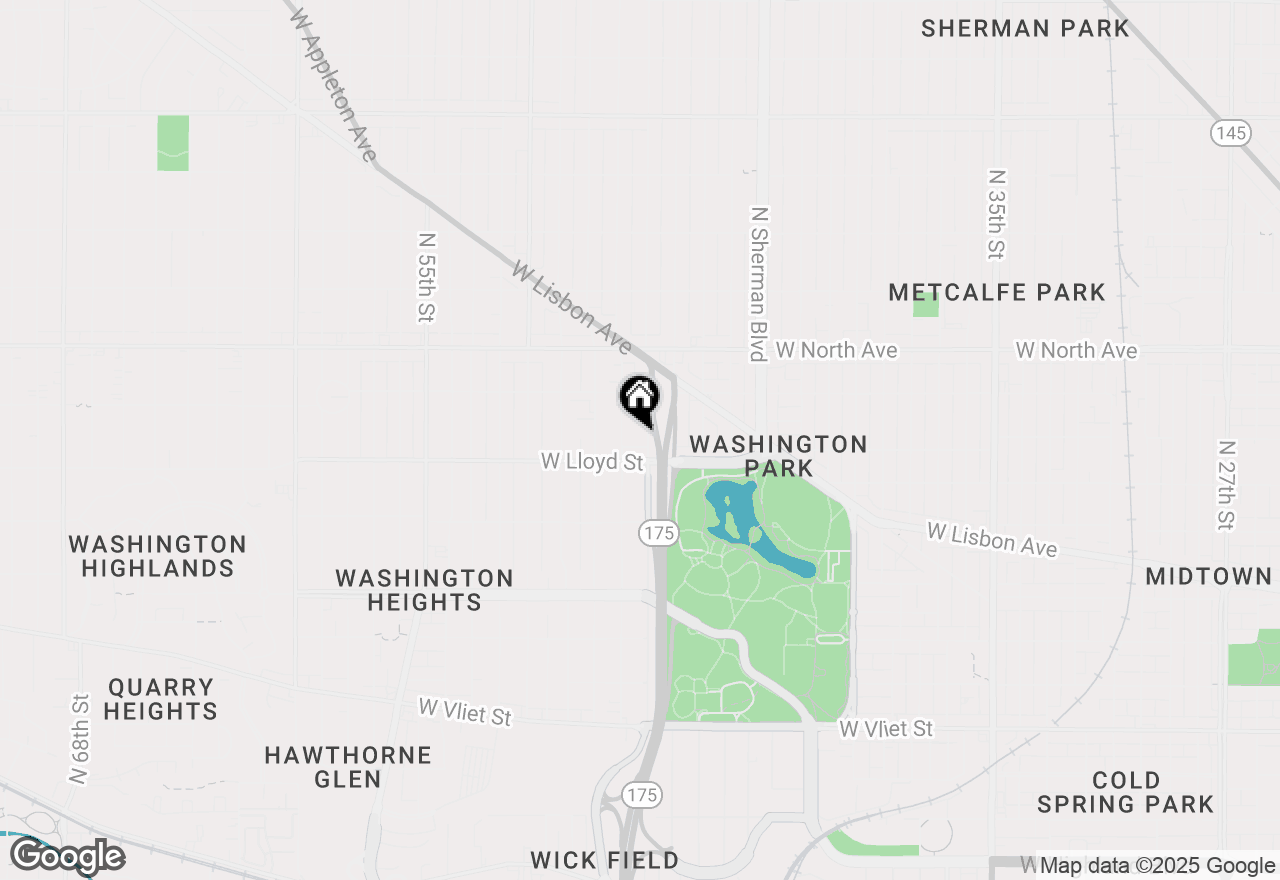 Map of 2129 N 47th St, Milwaukee, WI 53208