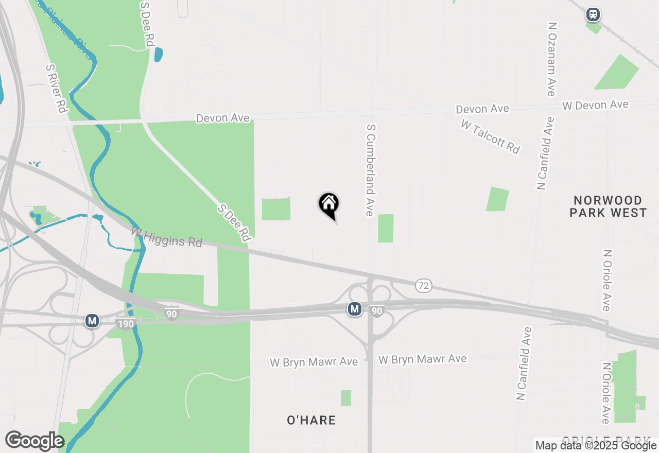 Map of 1100 Lois Avenue, Park Ridge, IL 60068