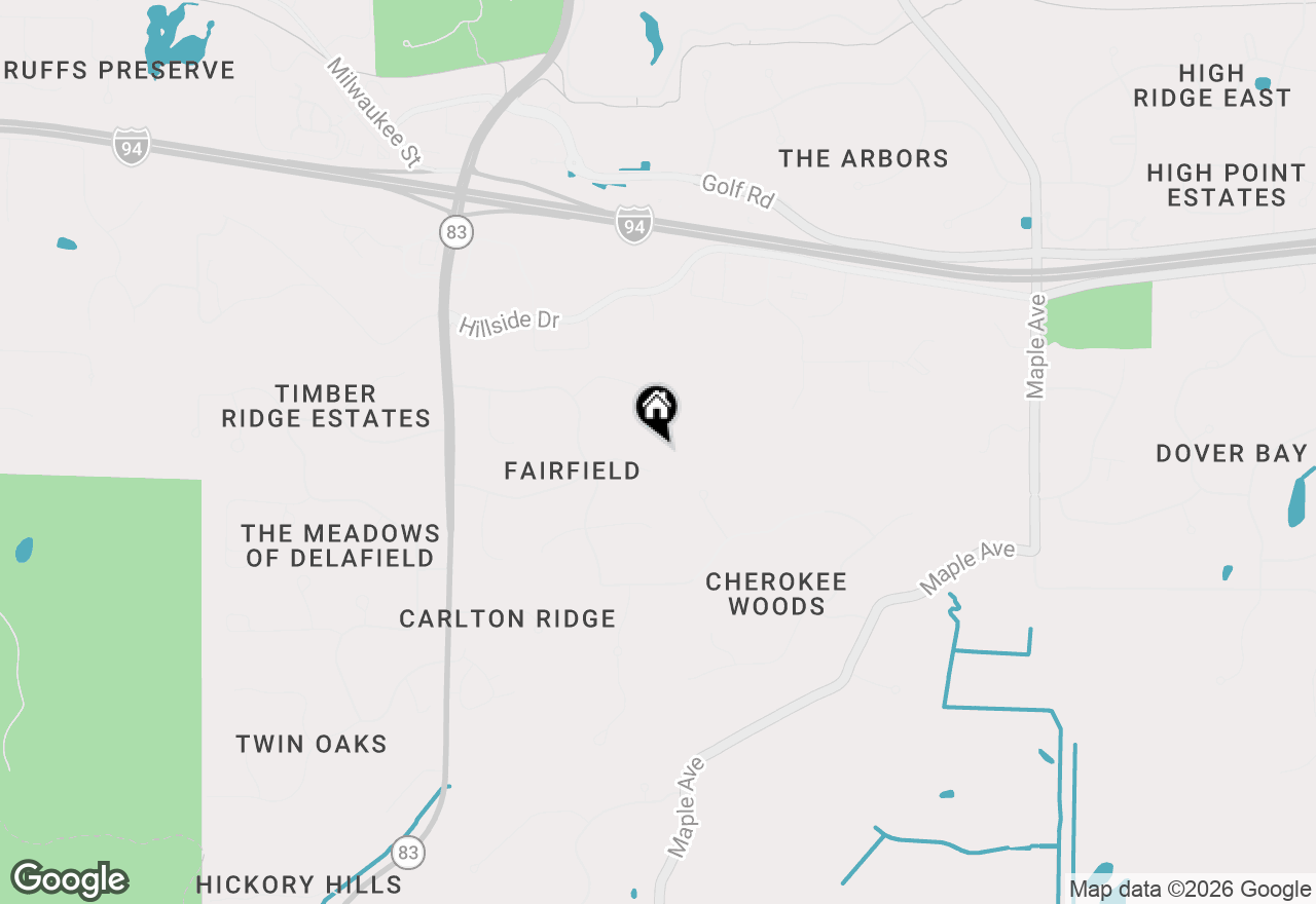 Map of N9W31078 Concord Ct, Delafield, WI 53018