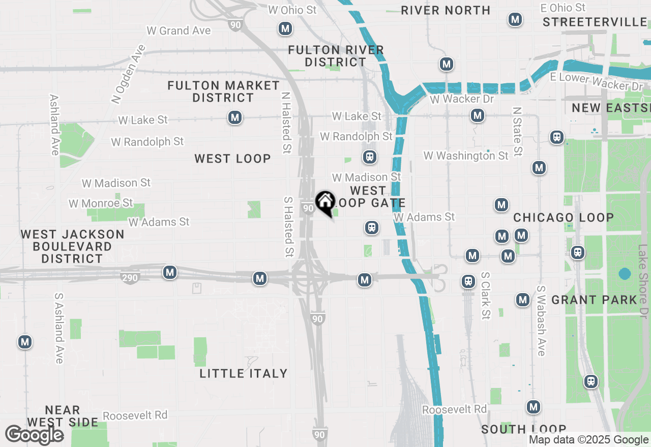 Map of 210 S Desplaines Street #1409, Chicago, IL 60661