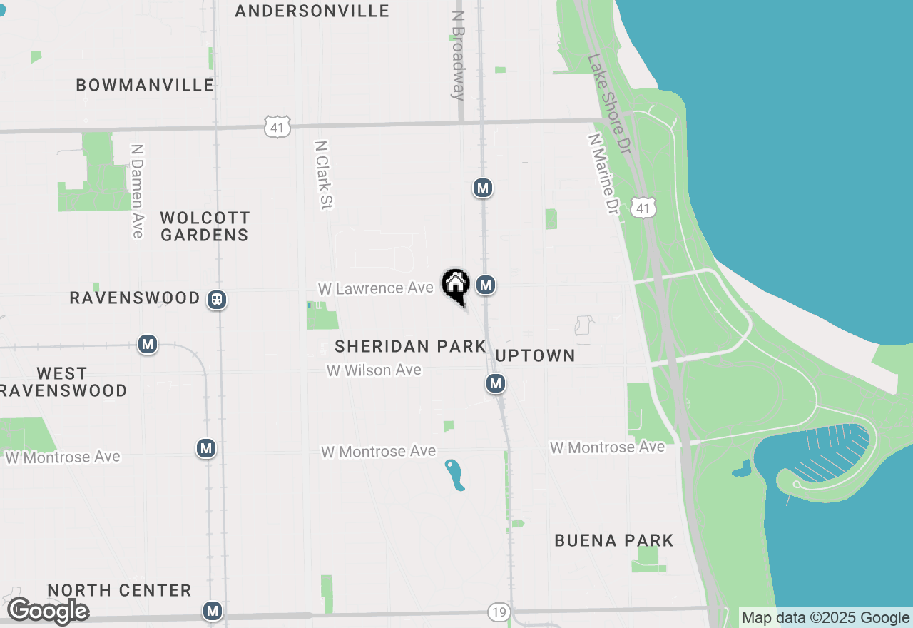 Map of 4708 N Racine Avenue #GW, Chicago, IL 60640