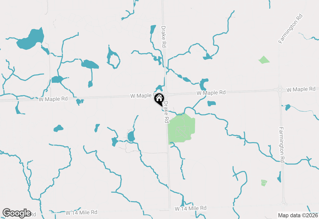 Map of 6505 Maple Lakes Court, West Bloomfield, MI 48322
