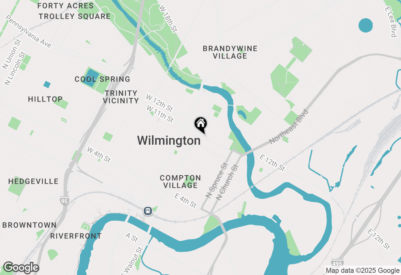 Map of 308 E Eleventh Street, Wilmington, DE 19801