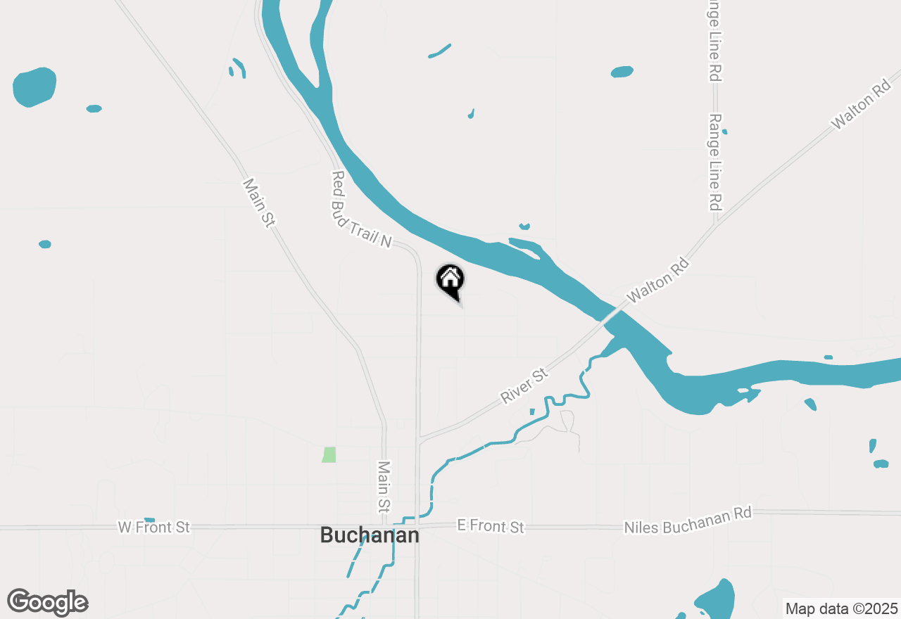 Map of 317 Elizabeth Street, Buchanan, MI 49107