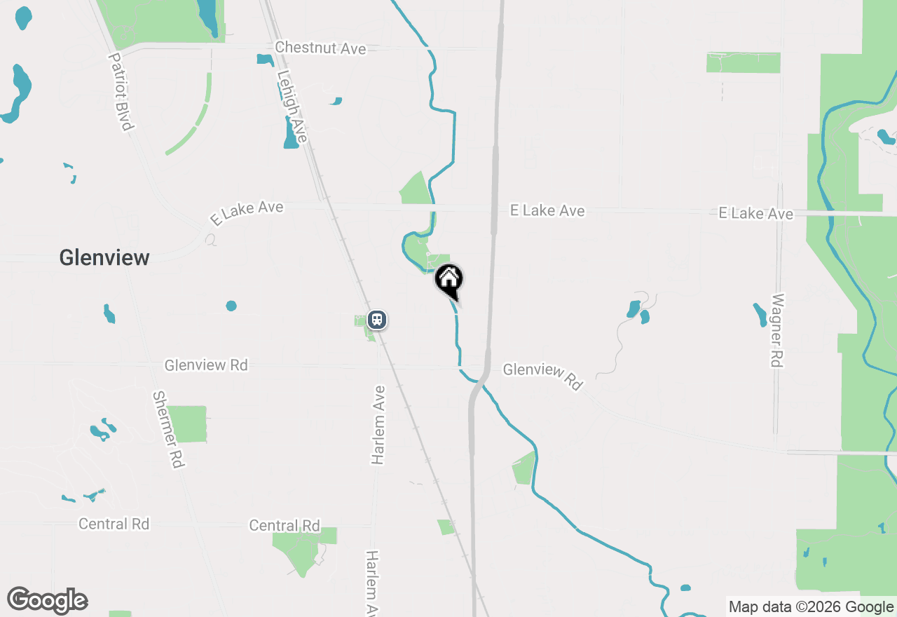 Map of 1754 Grove Street, Glenview, IL 60025