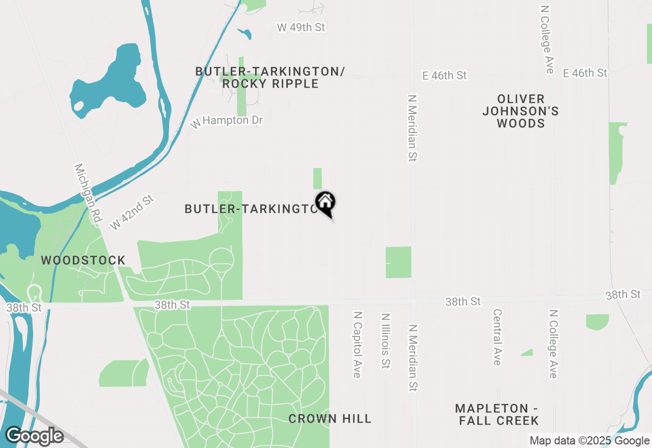 Map of 4054 Boulevard Place, Indianapolis, IN 46208