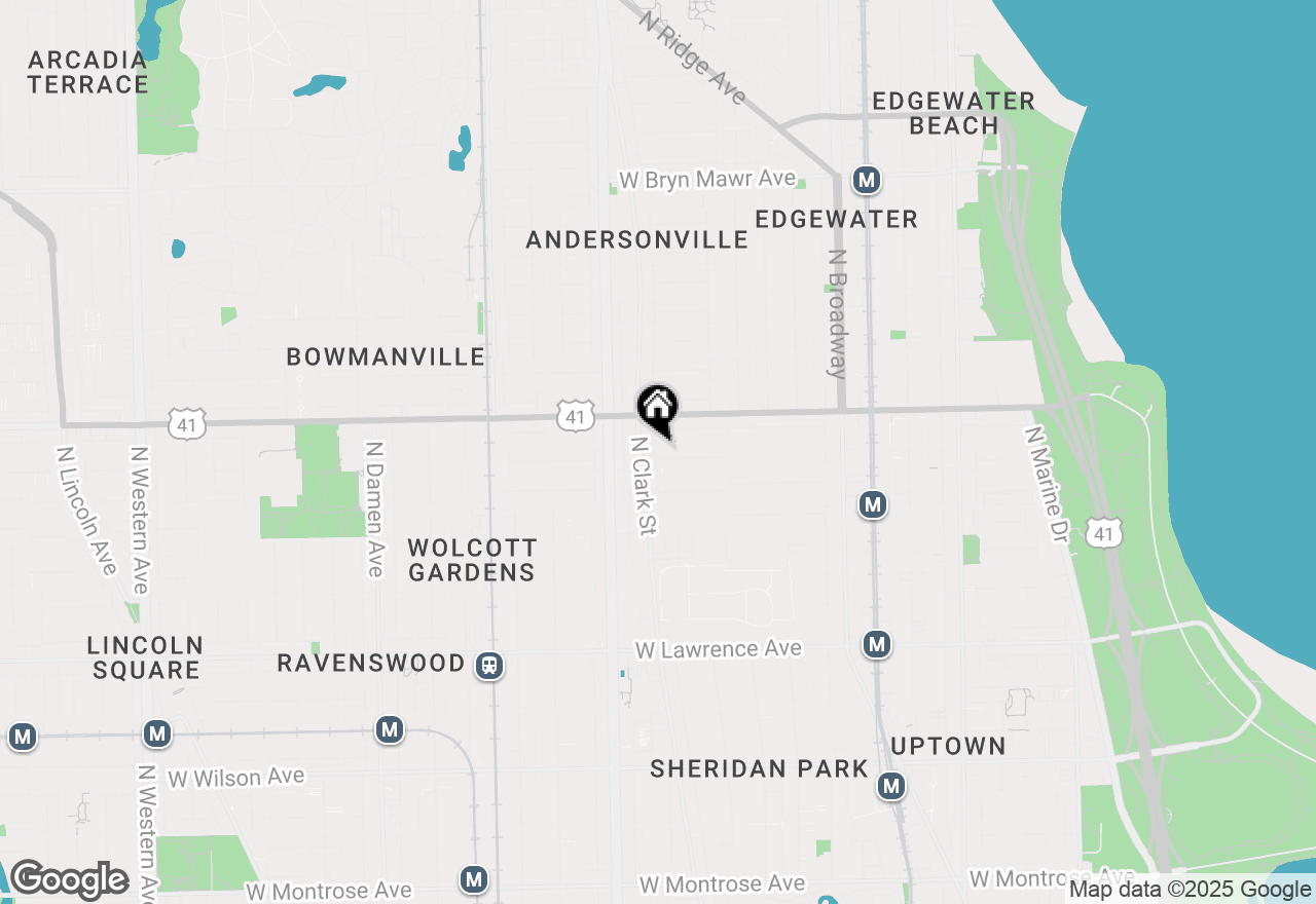 Map of 1475 W Winona Street #2, Chicago, IL 60640