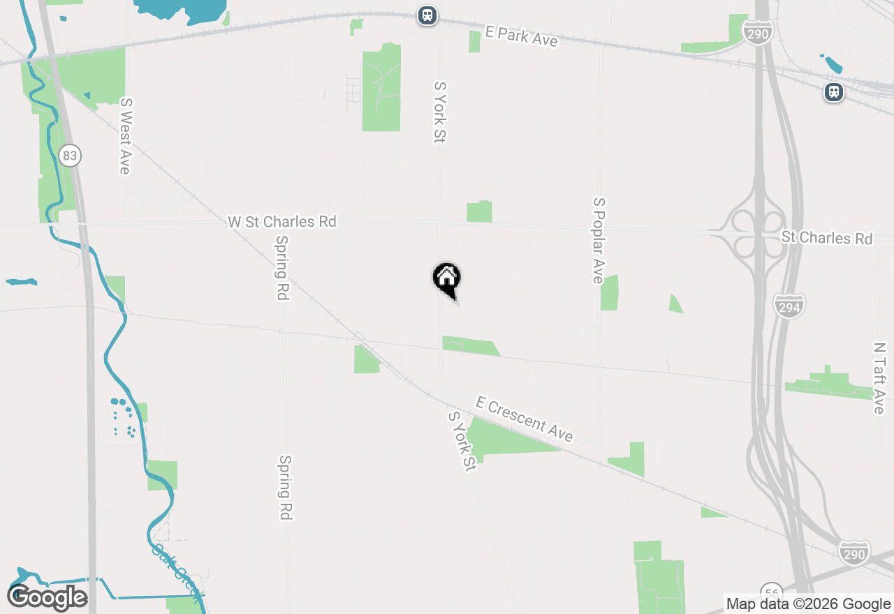 Map of 469 S York Street, Elmhurst, IL 60126