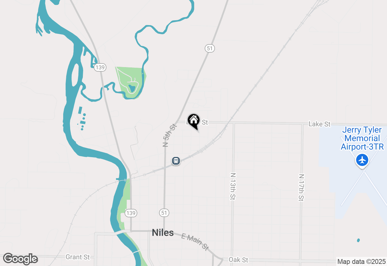 Map of 1207 N 8th Street, Niles, MI 49120