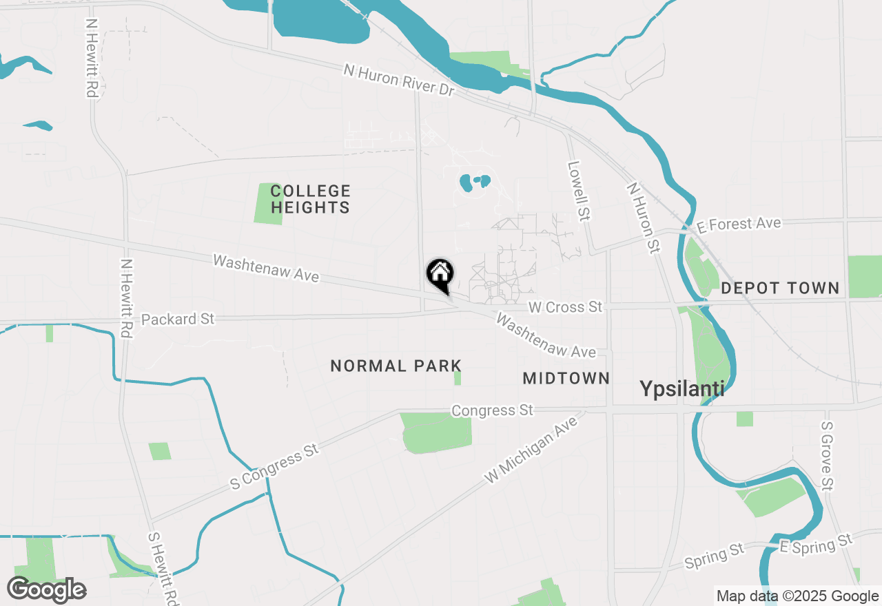 Map of 959 Washtenaw Road, Ypsilanti, MI 48197