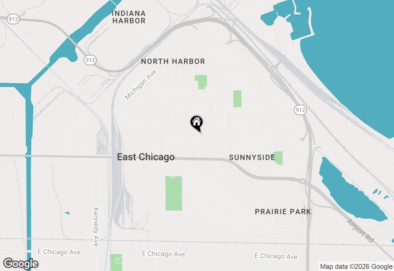 Map of 3924 Elm Street, East Chicago, IN 46312