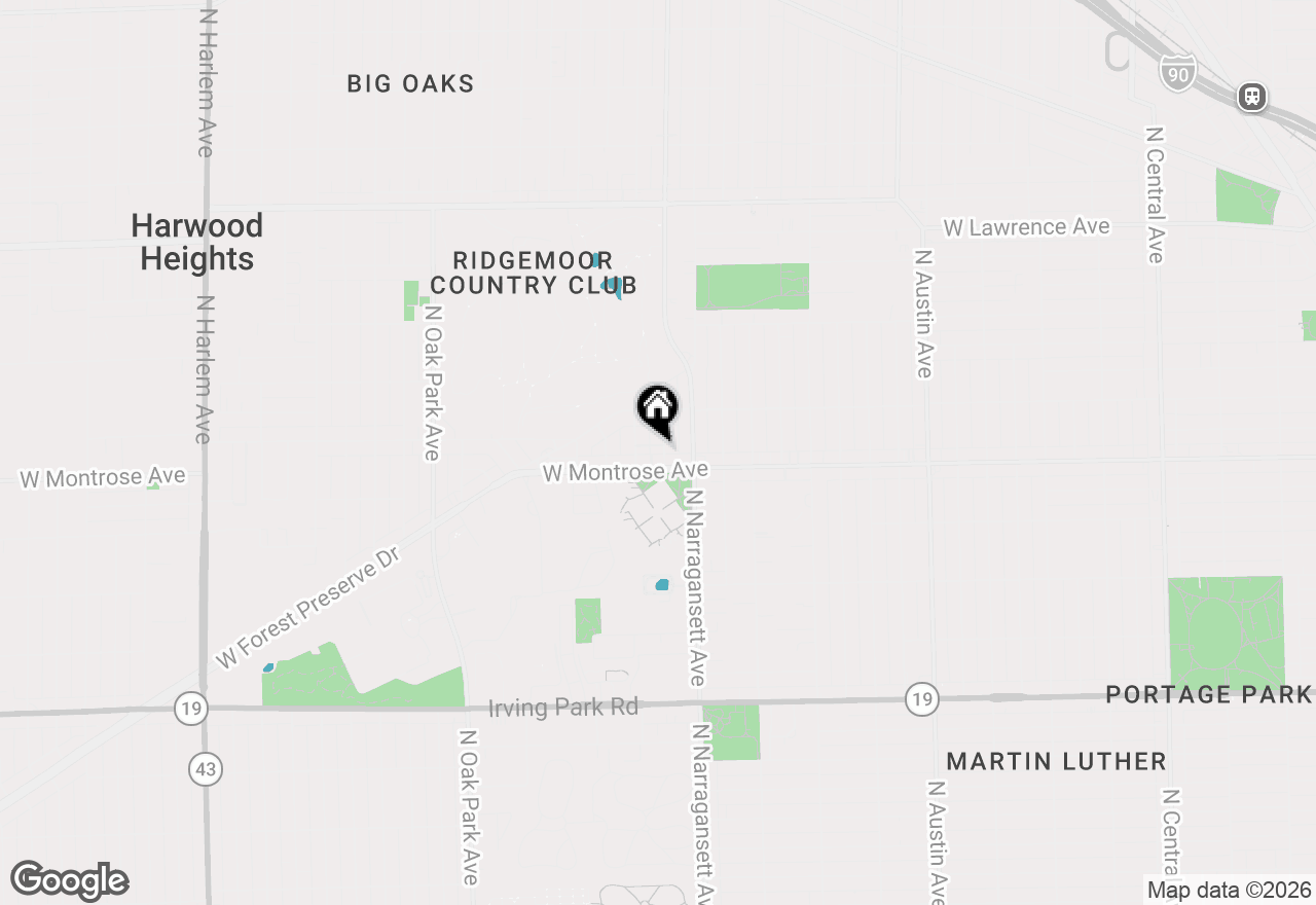 Map of 4414 N Nagle Avenue, Harwood Heights, IL 60706