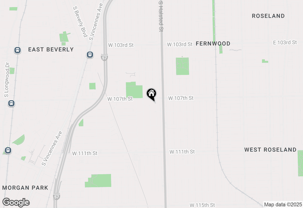 Map of 10757 S Peoria Street, Chicago, IL 60643