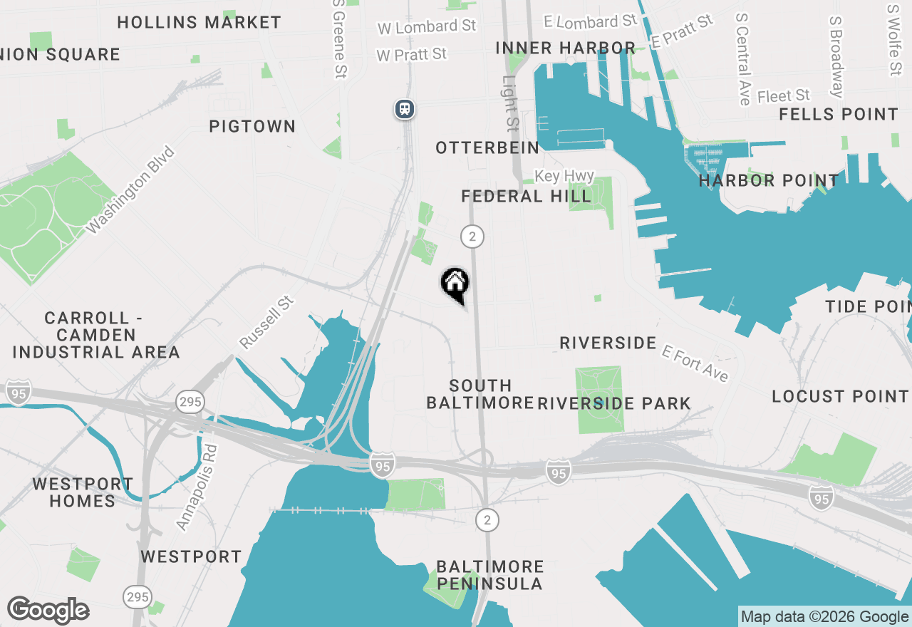 Map of 118 Burnett Street, Baltimore, MD 21230