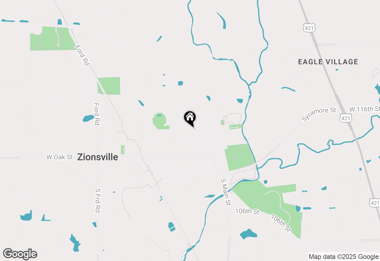 Map of 495 W Walnut Street, Zionsville, IN 46077