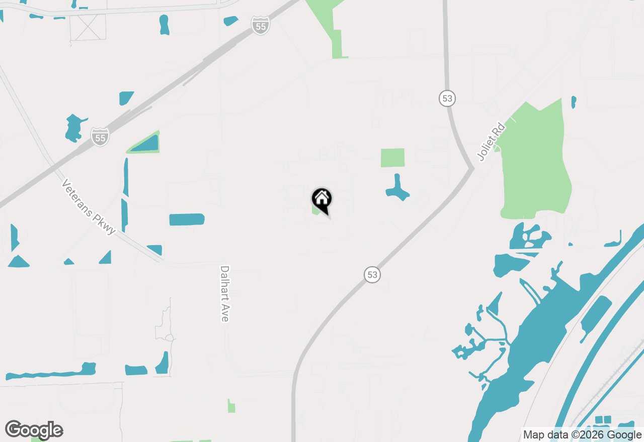 Map of 421 Farmbrook Court, Romeoville, IL 60446