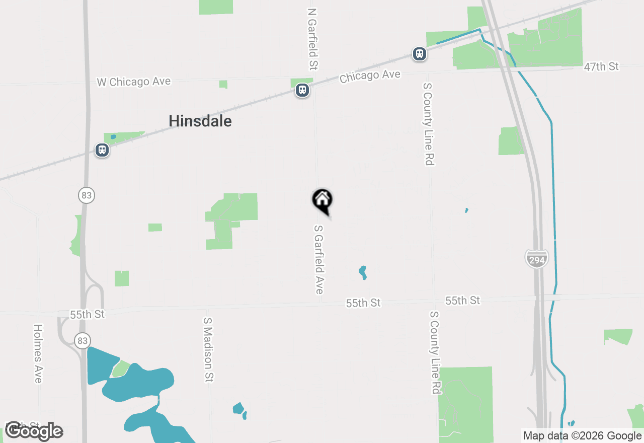 Map of 110 E 7th Street, Hinsdale, IL 60521