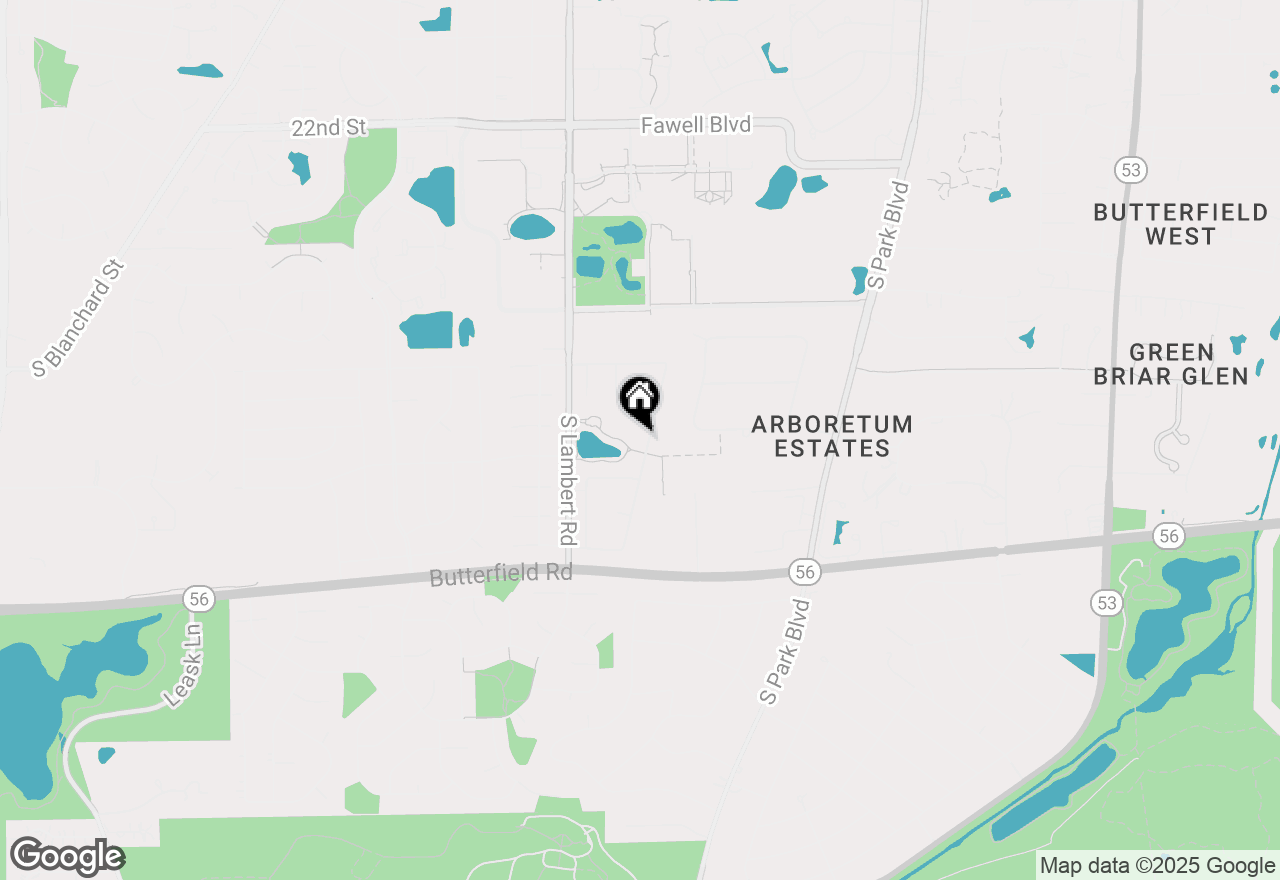 Map of 2S546 Ashley Drive, Glen Ellyn, IL 60137