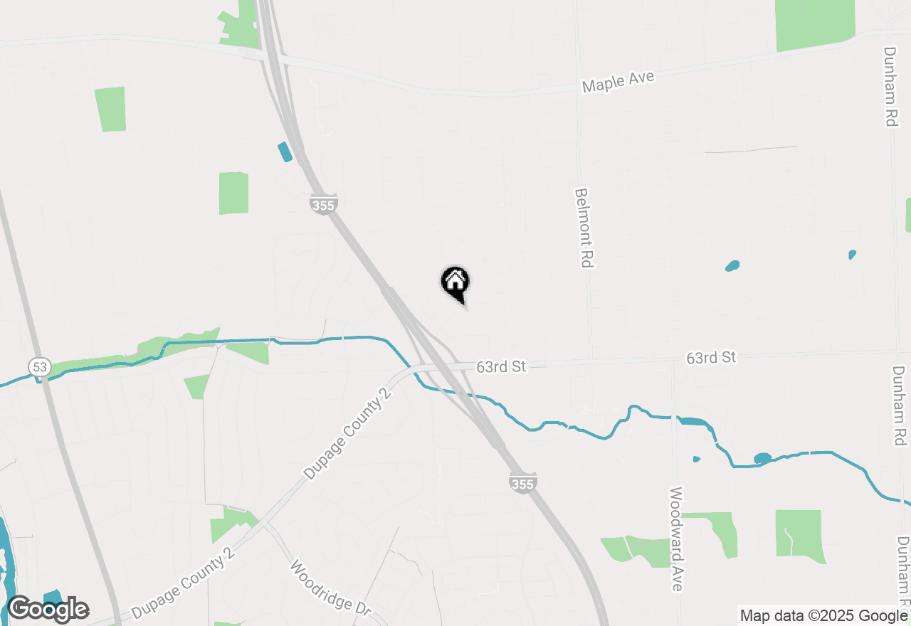 Map of 2532 Huntleigh Lane, Woodridge, IL 60517