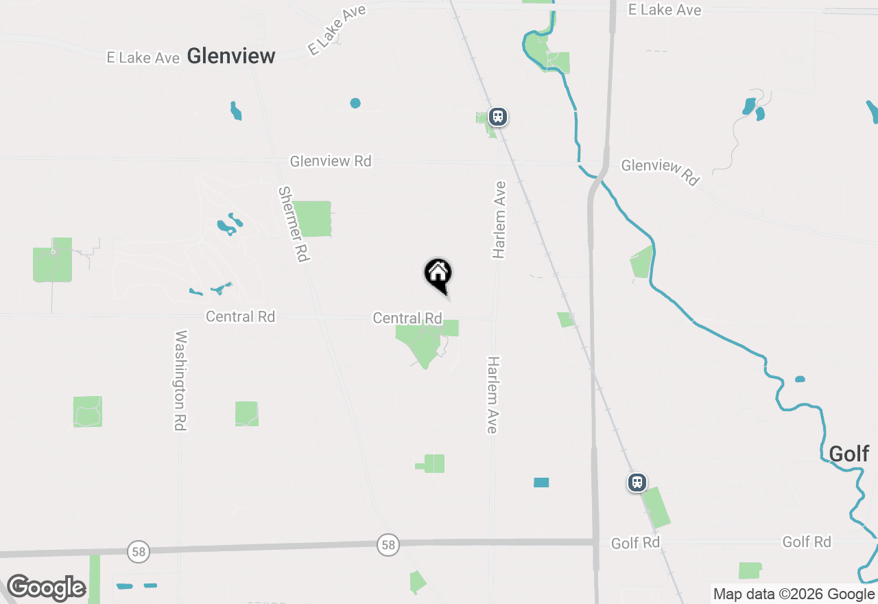 Map of 2009 Robincrest Lane, Glenview, IL 60025