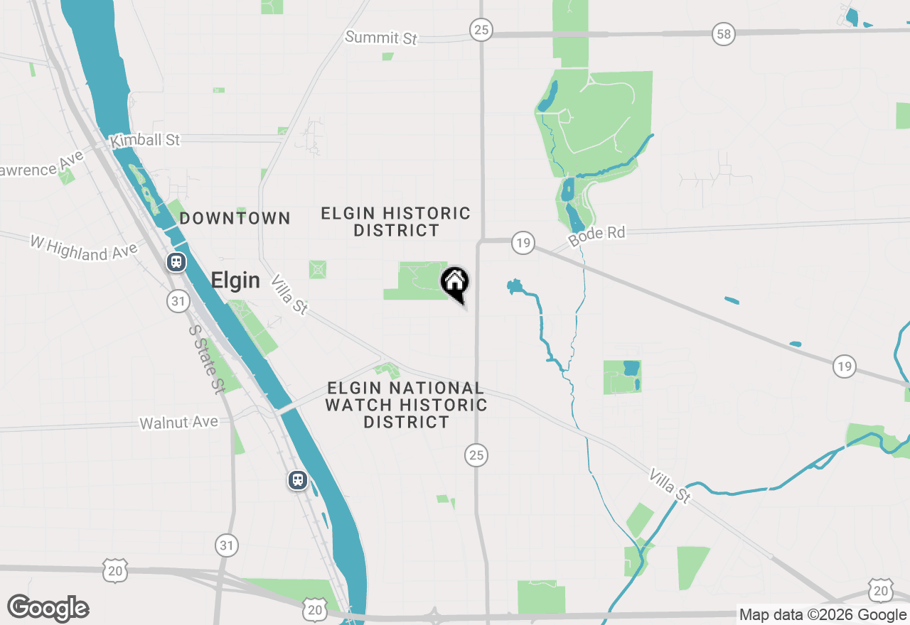 Map of 170 S Porter Street #2, Elgin, IL 60120