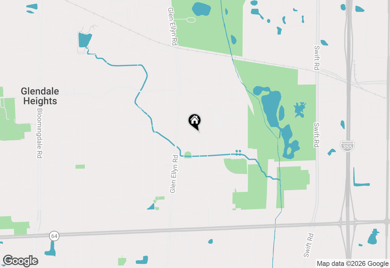 Map of 646 Dickens Avenue, Glendale Heights, IL 60139