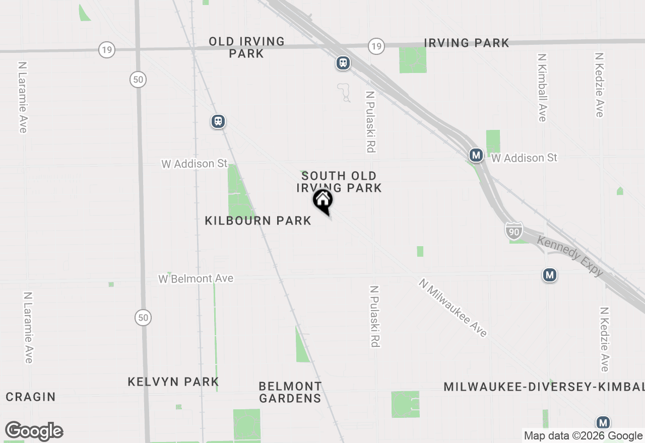 Map of 4143 W Roscoe Street, Chicago, IL 60641