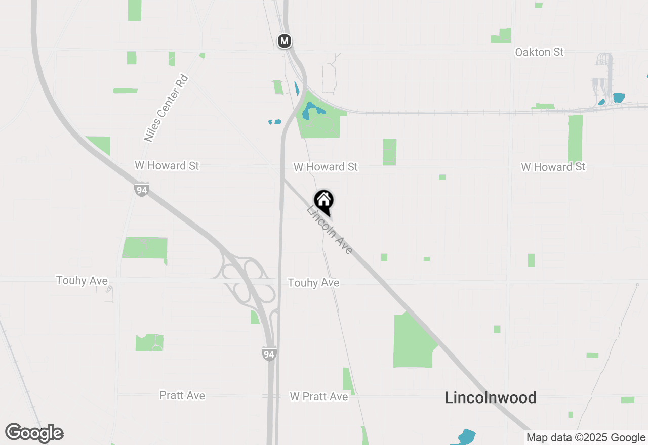 Map of 7410 N Lincoln Ridge #B, Skokie, IL 60076