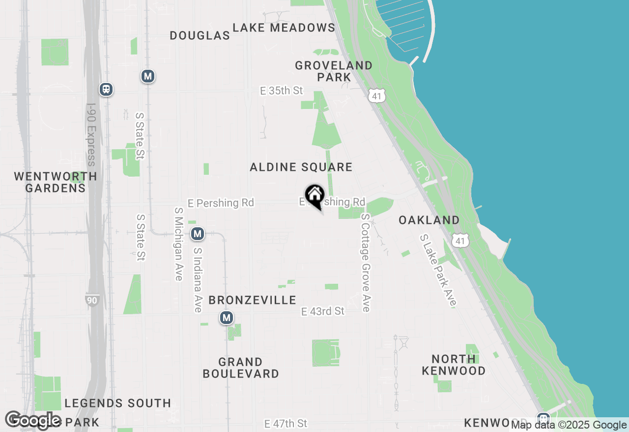 Map of 612 E Oakwood Boulevard, Chicago, IL 60653