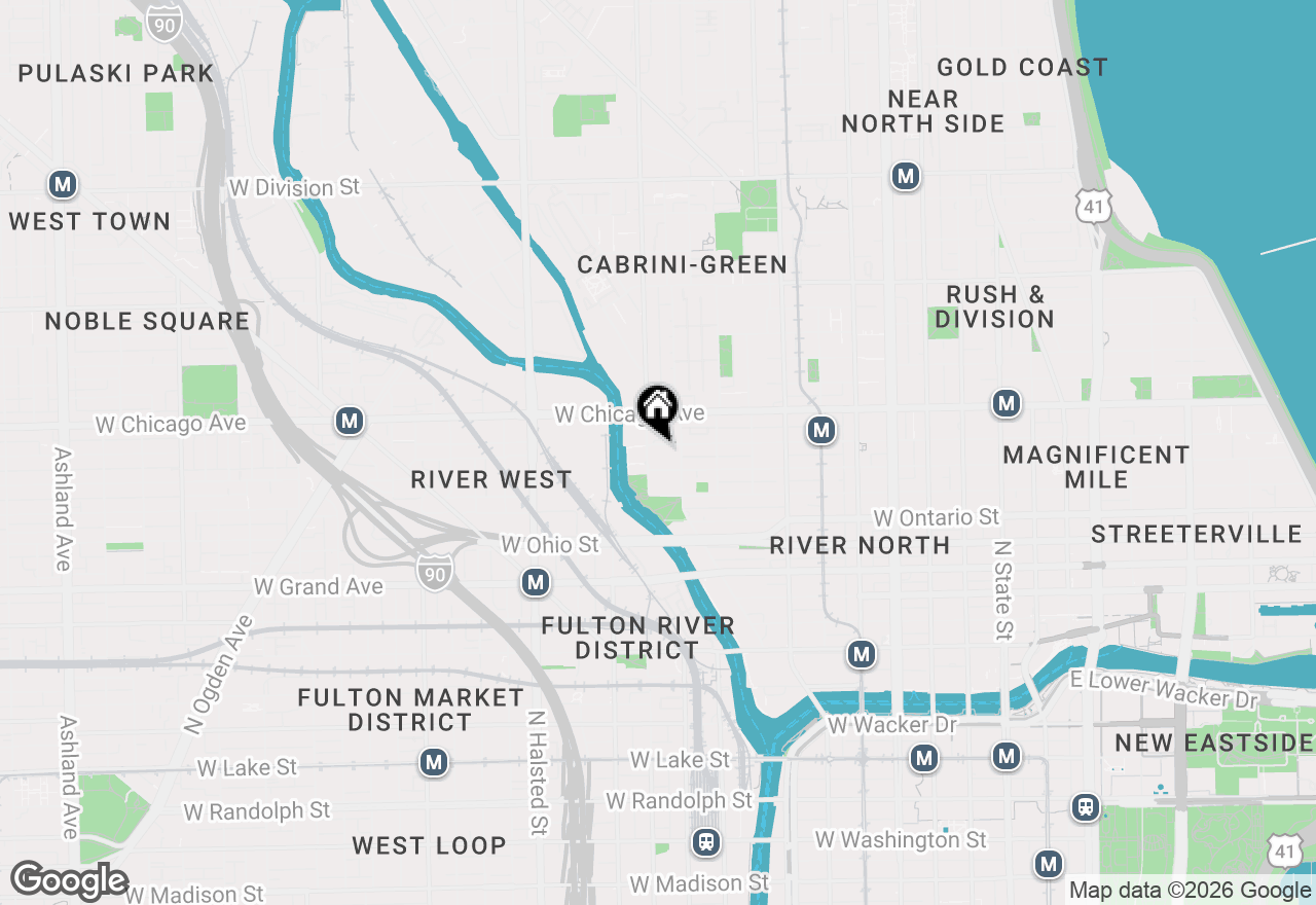 Map of 525 W Superior Street #623, Chicago, IL 60654