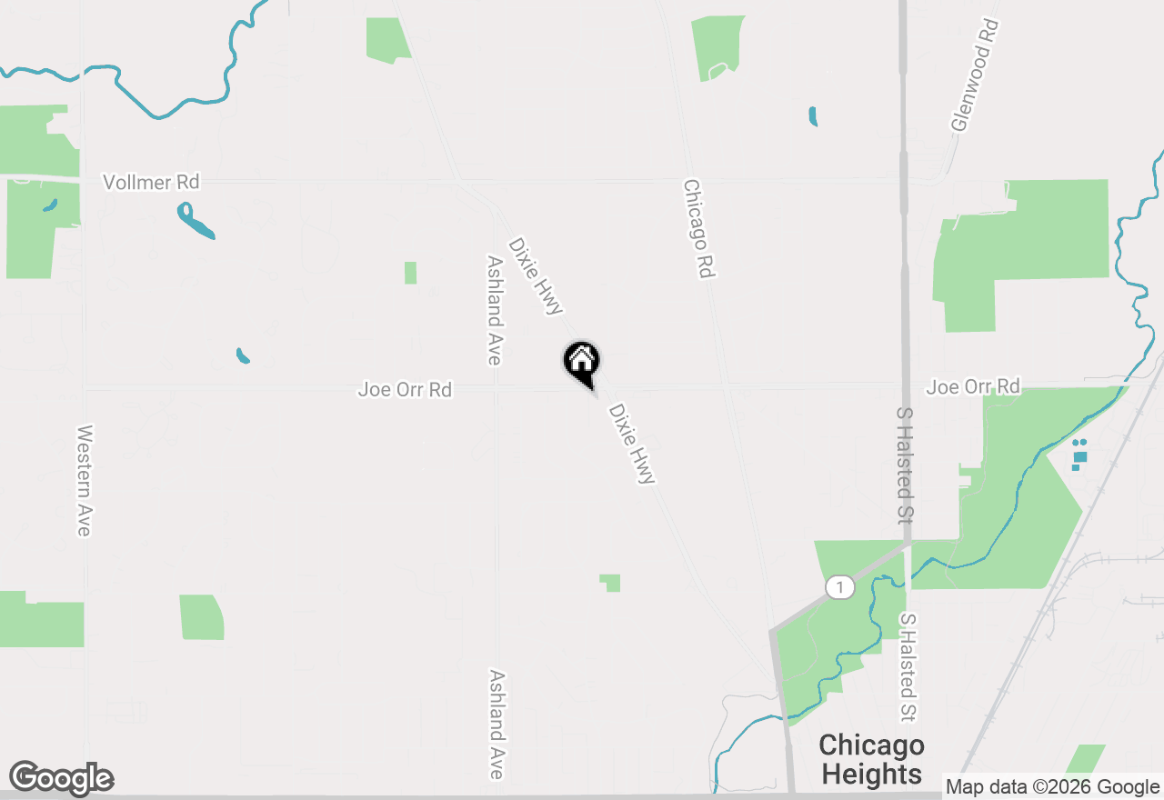 Map of 606 De Angelis Court, Chicago Heights, IL 60411