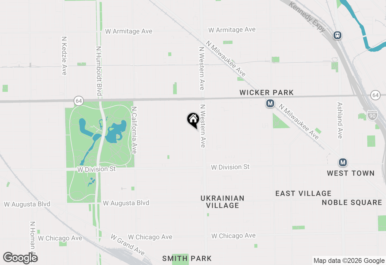 Map of 1400 N Artesian Avenue, Chicago, IL 60622