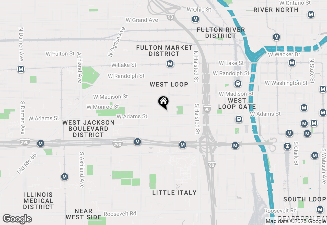 Map of 1040 W Adams Street #226, Chicago, IL 60607