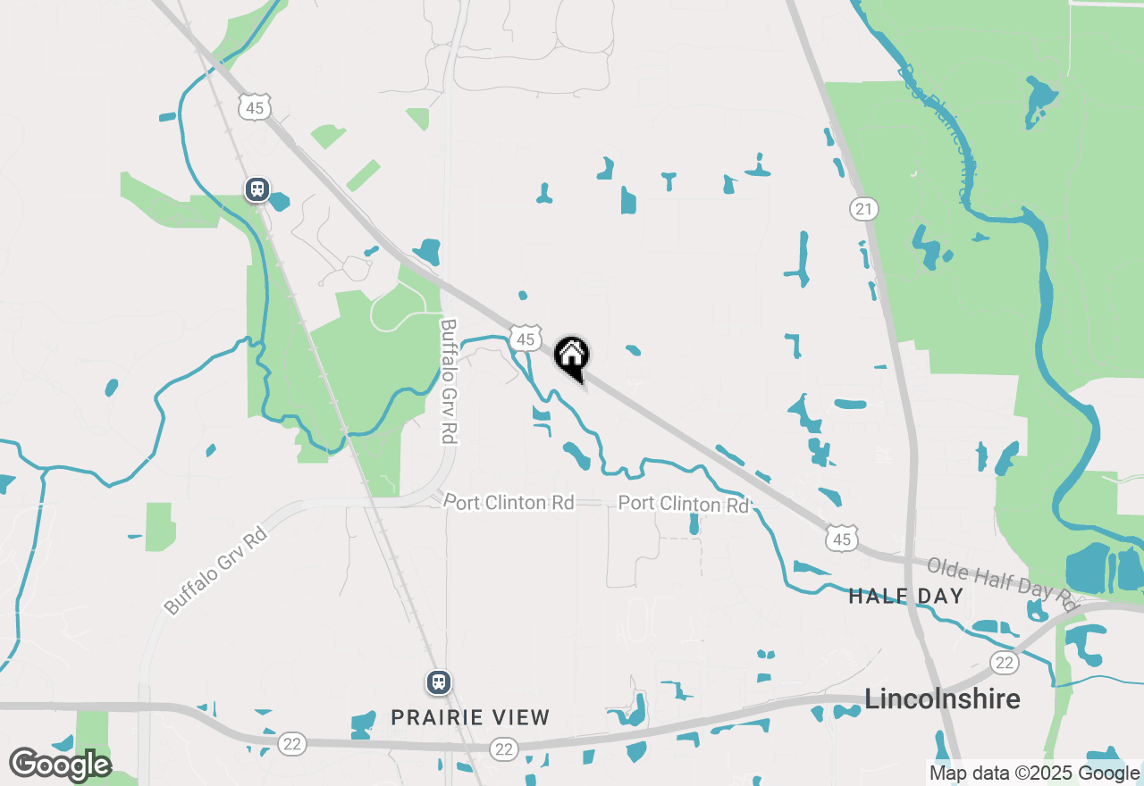 Map of 880 E Writer Court, Vernon Hills, IL 60061