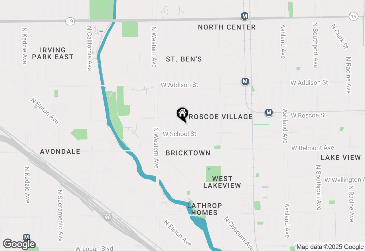 Map of 3329 N Bell Avenue, Chicago, IL 60618